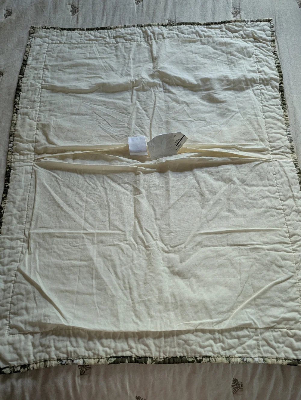Set of 2 embroidery quilt style pillow shams standard size